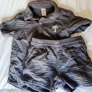 Carter's Gray Kids Matching Set